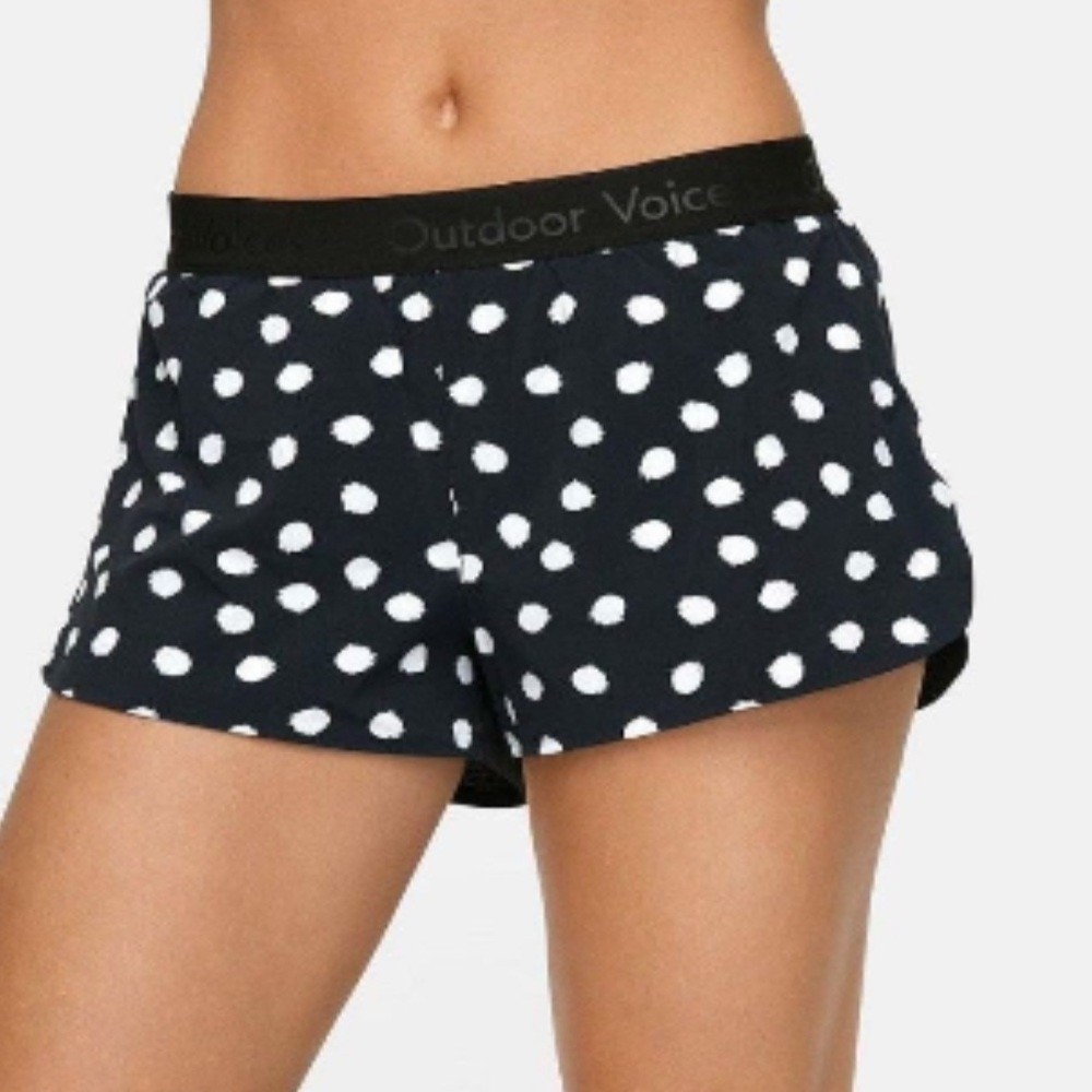 Outdoor Voices Lightspeed Polka Dot Shorts